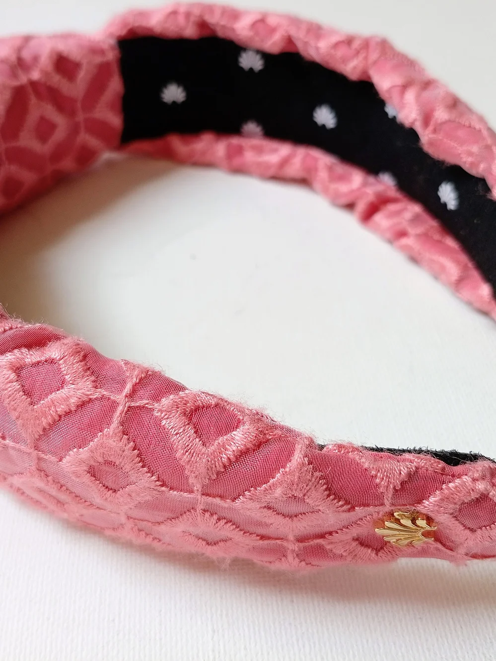 Lele Sadoughi Coral Quilted  Padded Headband